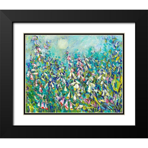 Joy in the Garden III Black Modern Wood Framed Art Print with Double Matting by Grim, Tara Funk