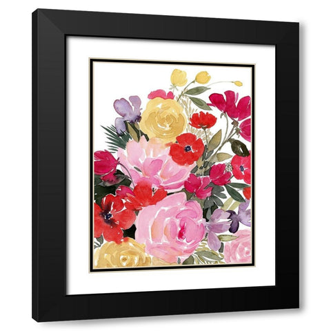Rainy Day Bouquet I Black Modern Wood Framed Art Print with Double Matting by Popp, Grace