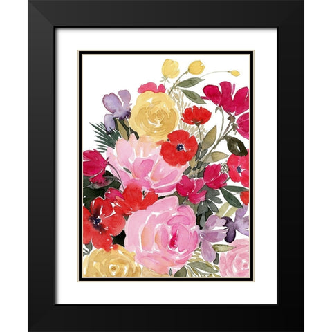 Rainy Day Bouquet I Black Modern Wood Framed Art Print with Double Matting by Popp, Grace