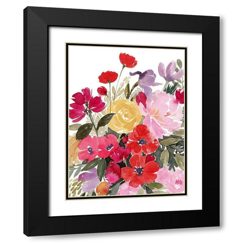 Rainy Day Bouquet II Black Modern Wood Framed Art Print with Double Matting by Popp, Grace