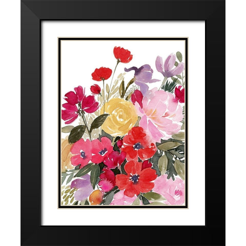 Rainy Day Bouquet II Black Modern Wood Framed Art Print with Double Matting by Popp, Grace