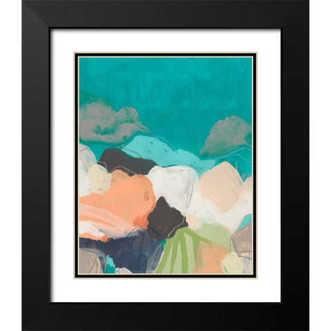 Quirkscape I Black Modern Wood Framed Art Print with Double Matting by Vess, June Erica