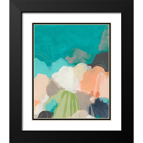 Quirkscape II Black Modern Wood Framed Art Print with Double Matting by Vess, June Erica
