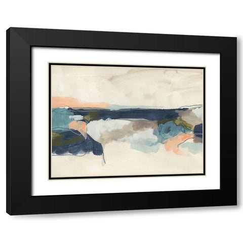 Palette Horizon I Black Modern Wood Framed Art Print with Double Matting by Vess, June Erica