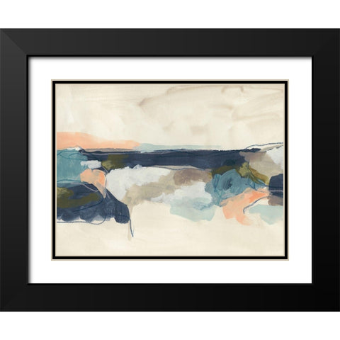 Palette Horizon I Black Modern Wood Framed Art Print with Double Matting by Vess, June Erica