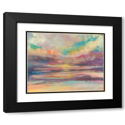 Sunset Light II Black Modern Wood Framed Art Print with Double Matting by Goldberger, Jennifer