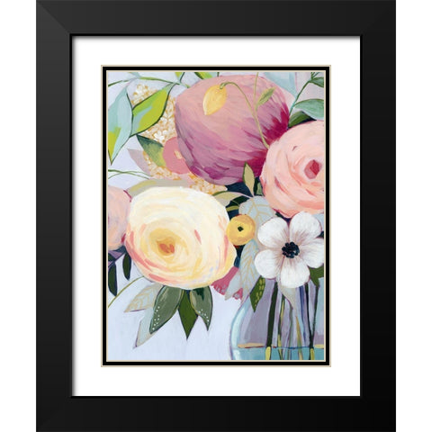 Georgia Bouquet I Black Modern Wood Framed Art Print with Double Matting by Popp, Grace