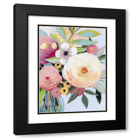 Georgia Bouquet II Black Modern Wood Framed Art Print with Double Matting by Popp, Grace