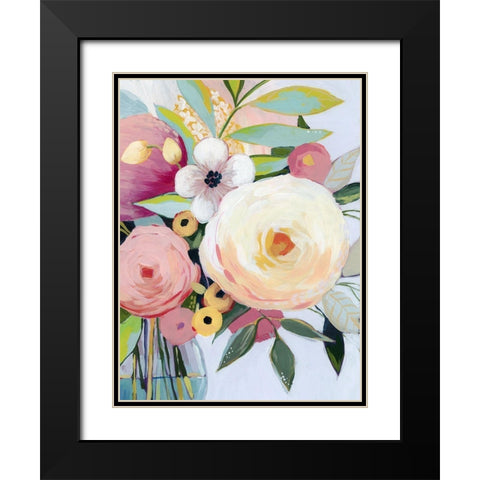 Georgia Bouquet II Black Modern Wood Framed Art Print with Double Matting by Popp, Grace
