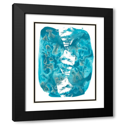 Seaside Shapes III Black Modern Wood Framed Art Print with Double Matting by Vess, June Erica