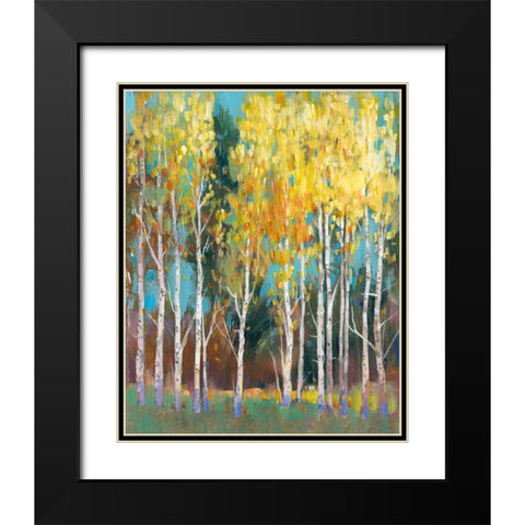 Aspen Grove II Black Modern Wood Framed Art Print with Double Matting by OToole, Tim