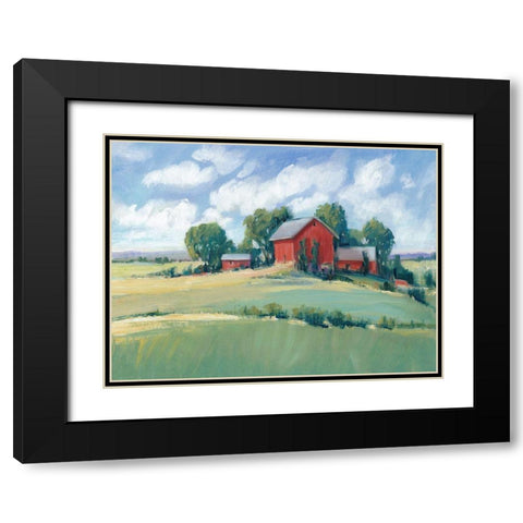 Rural Farmland I Black Modern Wood Framed Art Print with Double Matting by OToole, Tim
