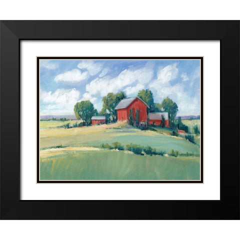 Rural Farmland I Black Modern Wood Framed Art Print with Double Matting by OToole, Tim