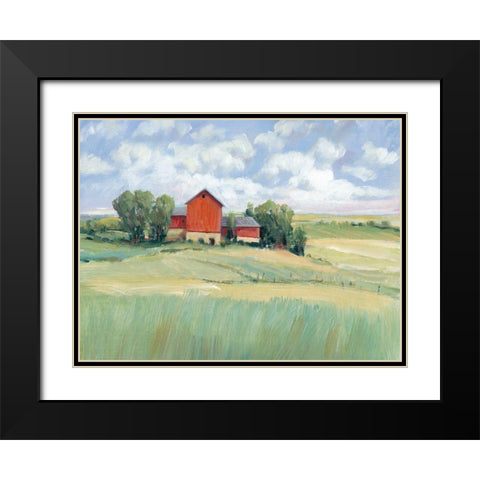 Rural Farmland II Black Modern Wood Framed Art Print with Double Matting by OToole, Tim