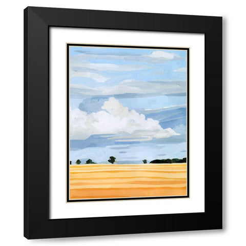 Pale Cloudscape I Black Modern Wood Framed Art Print with Double Matting by Scarvey, Emma