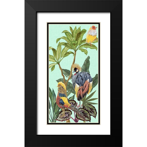 Birds Paradise IV Black Modern Wood Framed Art Print with Double Matting by Wang, Melissa