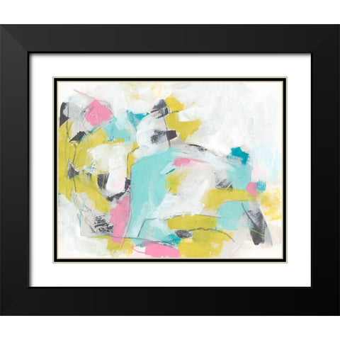 New Slang I Black Modern Wood Framed Art Print with Double Matting by Vess, June Erica