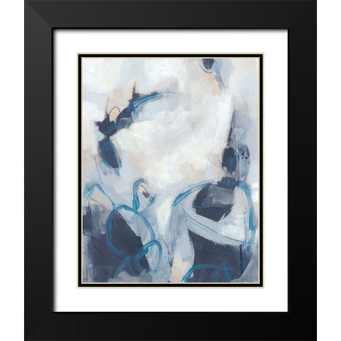 Blue Process I Black Modern Wood Framed Art Print with Double Matting by Vess, June Erica