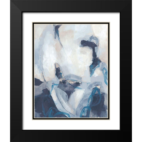 Blue Process II Black Modern Wood Framed Art Print with Double Matting by Vess, June Erica