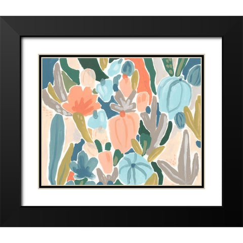 Meadow Gala II Black Modern Wood Framed Art Print with Double Matting by Vess, June Erica