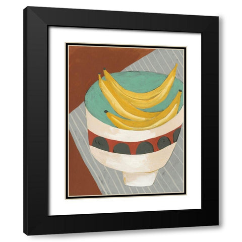 Modern Fruit I Black Modern Wood Framed Art Print with Double Matting by Zarris, Chariklia