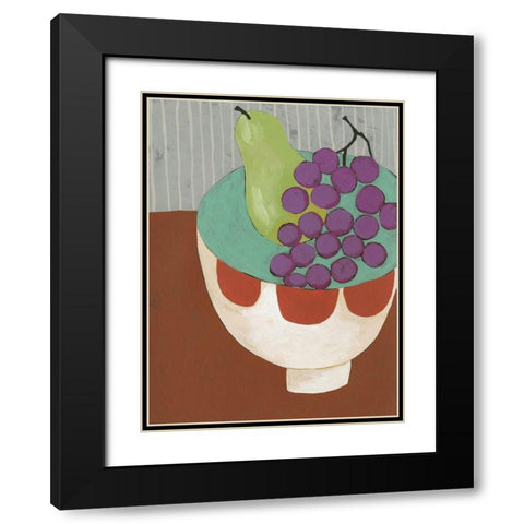 Modern Fruit II Black Modern Wood Framed Art Print with Double Matting by Zarris, Chariklia