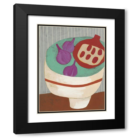 Modern Fruit III Black Modern Wood Framed Art Print with Double Matting by Zarris, Chariklia