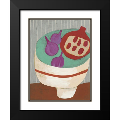 Modern Fruit III Black Modern Wood Framed Art Print with Double Matting by Zarris, Chariklia