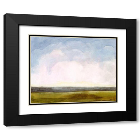 Cumulus Horizon I Black Modern Wood Framed Art Print with Double Matting by Borges, Victoria