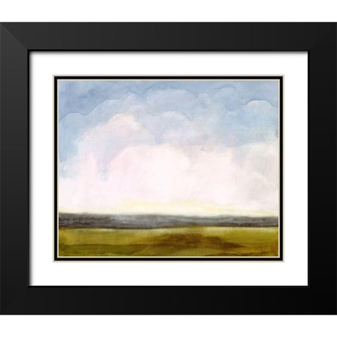 Cumulus Horizon I Black Modern Wood Framed Art Print with Double Matting by Borges, Victoria
