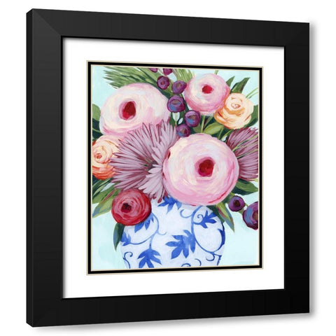Clarity Blooms I Black Modern Wood Framed Art Print with Double Matting by Popp, Grace