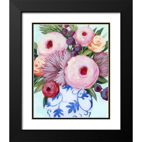 Clarity Blooms I Black Modern Wood Framed Art Print with Double Matting by Popp, Grace