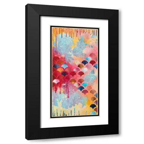 Etiquette I Black Modern Wood Framed Art Print with Double Matting by Robinson, Heather
