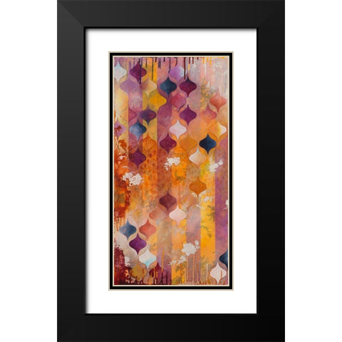 Warm Ambition I Black Modern Wood Framed Art Print with Double Matting by Robinson, Heather