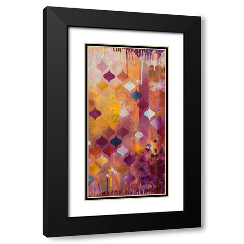 Warm Ambition II Black Modern Wood Framed Art Print with Double Matting by Robinson, Heather