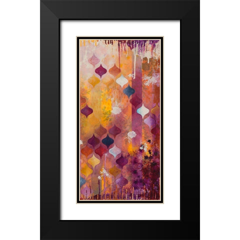 Warm Ambition II Black Modern Wood Framed Art Print with Double Matting by Robinson, Heather