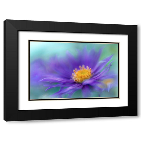 Gold and Purple in the Mist V Black Modern Wood Framed Art Print with Double Matting by Hunt, Gillian
