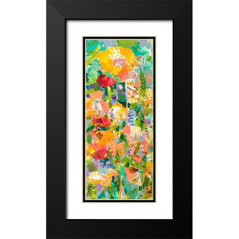 Custom Lime Garden I Black Modern Wood Framed Art Print with Double Matting by Grim, Tara Funk