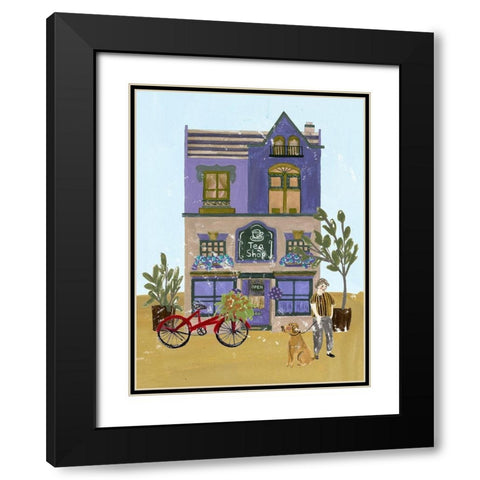 Local Cafe I Black Modern Wood Framed Art Print with Double Matting by Wang, Melissa