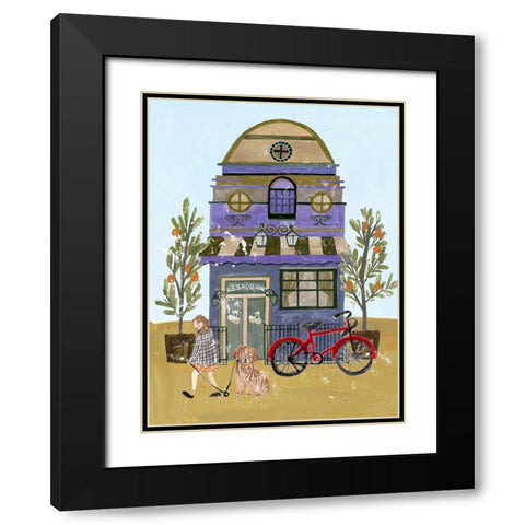 Local Cafe IV Black Modern Wood Framed Art Print with Double Matting by Wang, Melissa