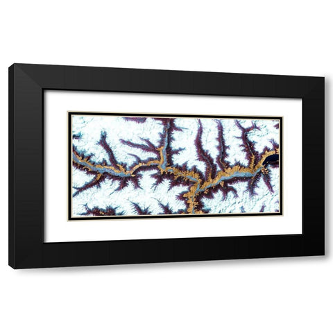 Himalayas I Black Modern Wood Framed Art Print with Double Matting by Ludwig, Alicia
