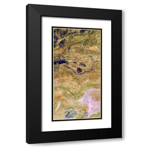 Atlas Mountains II Black Modern Wood Framed Art Print with Double Matting by Ludwig, Alicia