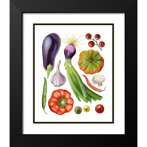 Home Harvest II Black Modern Wood Framed Art Print with Double Matting by Popp, Grace