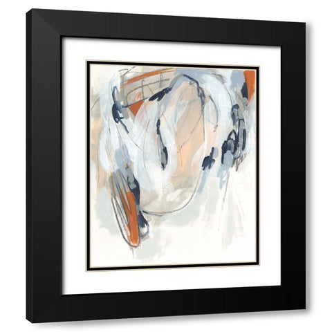 Obfuscation II Black Modern Wood Framed Art Print with Double Matting by Vess, June Erica