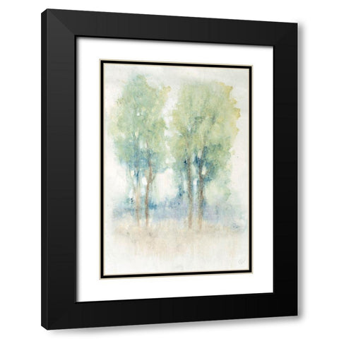 Spontaneous Landscape I Black Modern Wood Framed Art Print with Double Matting by OToole, Tim