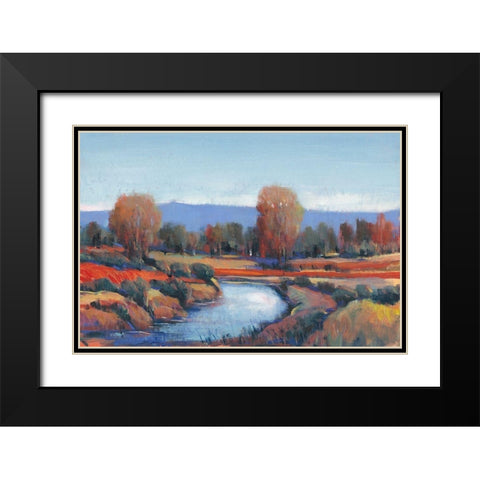 Hidden Creek II Black Modern Wood Framed Art Print with Double Matting by OToole, Tim