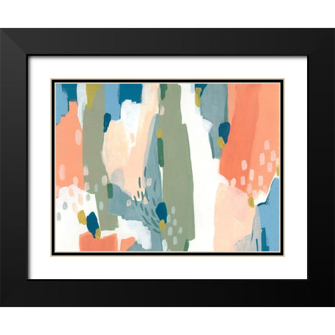 Puzzle Shift I Black Modern Wood Framed Art Print with Double Matting by Vess, June Erica