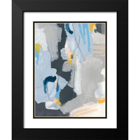 Joy Notes I Black Modern Wood Framed Art Print with Double Matting by Vess, June Erica