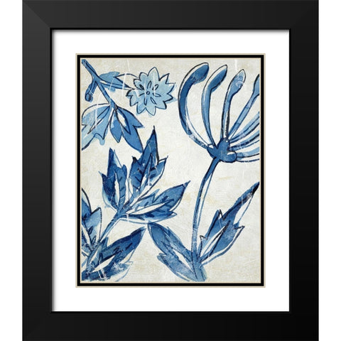 Porcelain Sample I Black Modern Wood Framed Art Print with Double Matting by Zarris, Chariklia