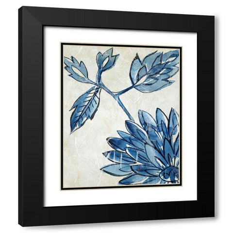 Porcelain Sample II Black Modern Wood Framed Art Print with Double Matting by Zarris, Chariklia